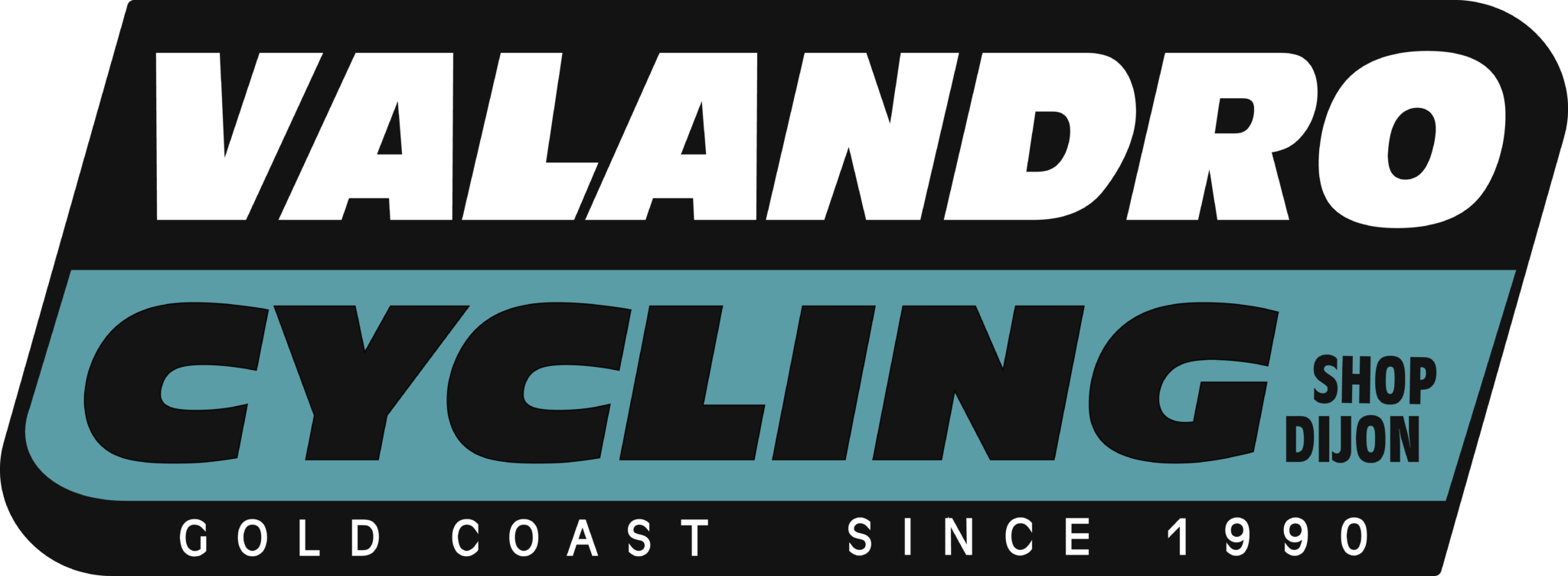 logo du magasin cycles Valandro à dijon de couleur bleu et noir